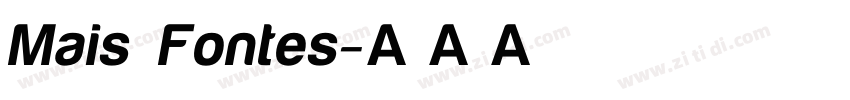 Mais Fontes字体转换